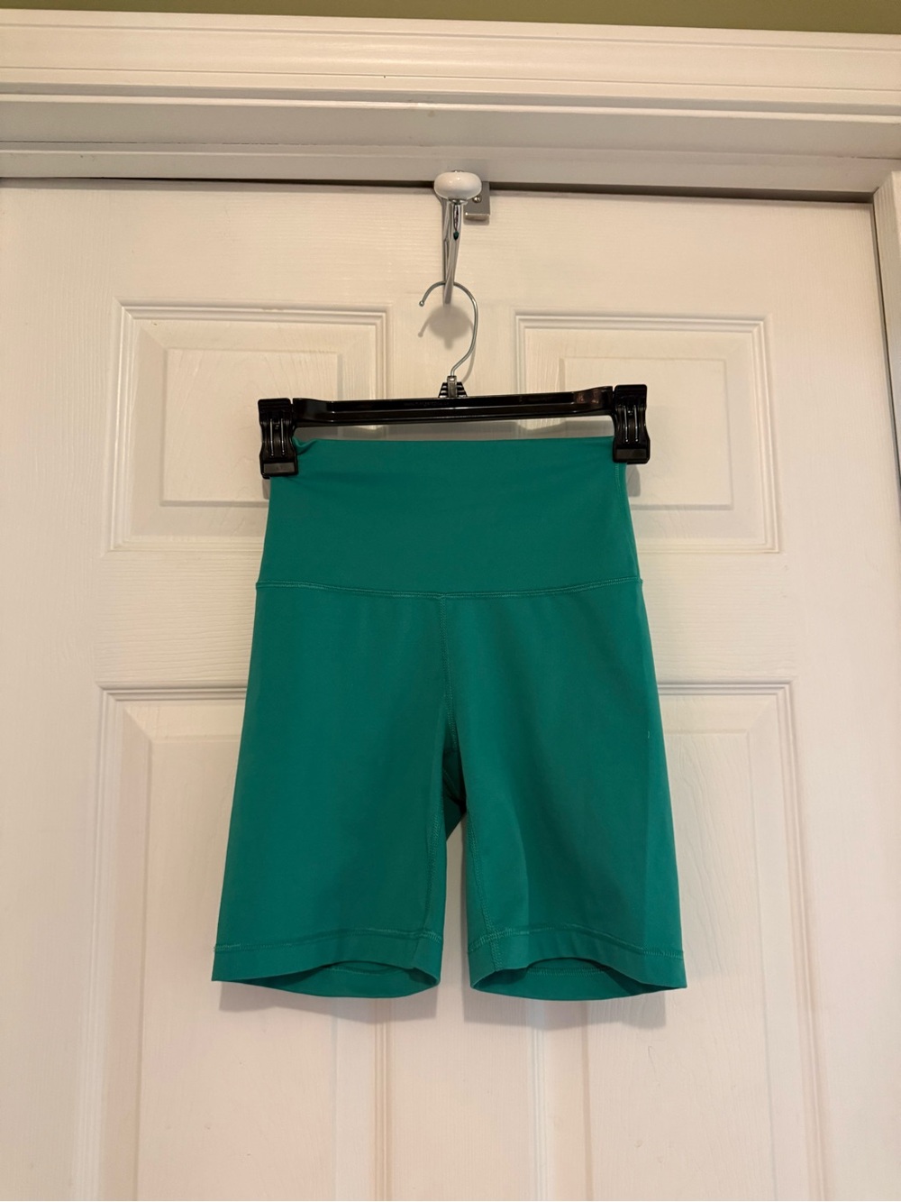 Yogalicious Teal High-Rise Bike Shorts